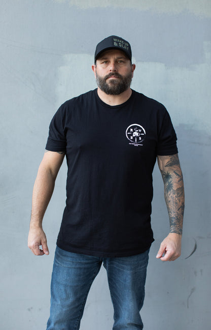 I HAVE TRUST ISSUES TEE - Red, White, & Badass Brew