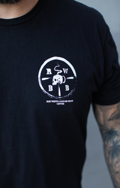 I HAVE TRUST ISSUES TEE - Red, White, & Badass Brew
